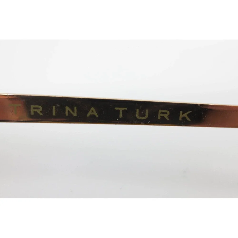 Trina Turk Danai Eggplant Gold Cat Eye Eyeglass Frames 53-16-135 EGGP Purple